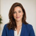 Portrait of Noor de Vries, fictional consumer finance editor